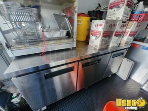 2024 Food Concession Trailer Kitchen Food Trailer Diamond Plated Aluminum Flooring New Jersey for Sale