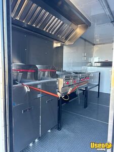 2024 Ft8x16 Kitchen Food Trailer Diamond Plated Aluminum Flooring Texas for Sale