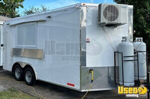 2024 Kitchen Trailer Kitchen Food Trailer Diamond Plated Aluminum Flooring Florida for Sale