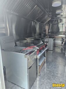 2024 Kitchen Trailer Kitchen Food Trailer Diamond Plated Aluminum Flooring Maryland for Sale