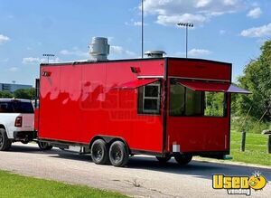 2024 Kitchen Trailer Kitchen Food Trailer Stainless Steel Wall Covers Texas for Sale