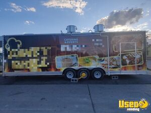 2024 Mobile Kitchen Trailer Kitchen Food Trailer Air Conditioning Michigan for Sale