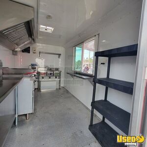 2024 Us Custom Concession Kitchen Food Trailer Diamond Plated Aluminum Flooring Florida for Sale