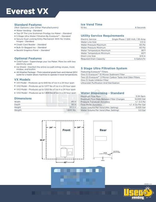 2024 Vx4 Bagged Ice Machine 3 Alabama for Sale