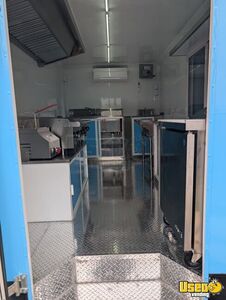 2025 14x8.5 Kitchen Food Trailer Diamond Plated Aluminum Flooring Texas for Sale