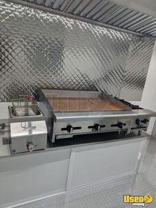 2025 16x8 Kitchen Food Trailer Diamond Plated Aluminum Flooring Texas for Sale