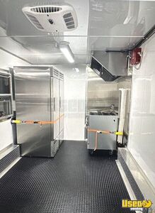 2025 8.5x20 6k Kitchen Food Trailer Stainless Steel Wall Covers Florida for Sale