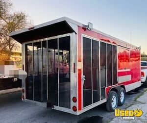 2025 Barbecue Concession Trailer Barbecue Food Trailer Electrical Outlets Texas for Sale