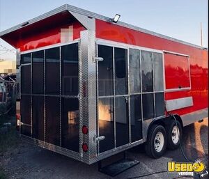 2025 Barbecue Concession Trailer Barbecue Food Trailer Interior Lighting Texas for Sale