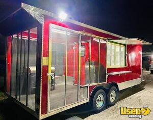 2025 Barbecue Concession Trailer Barbecue Food Trailer Stainless Steel Wall Covers Texas for Sale