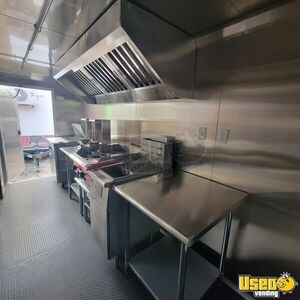 2025 Concession Kitchen Food Trailer Stainless Steel Wall Covers Florida for Sale