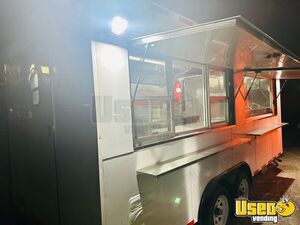 2025 Exp18x8 Kitchen Food Trailer Diamond Plated Aluminum Flooring Texas for Sale