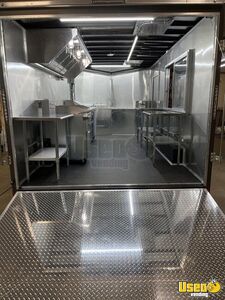 2025 Traverse Food Concession Trailer Kitchen Food Trailer Stainless Steel Wall Covers Indiana for Sale