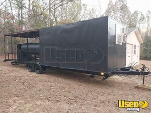 Barbecue Concession Trailer Barbecue Food Trailer Air Conditioning Mississippi for Sale