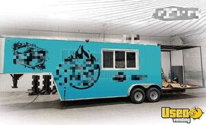 Barbecue Concession Trailer Barbecue Food Trailer Air Conditioning Texas for Sale