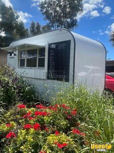 Coffee Concession Trailer Beverage - Coffee Trailer Exterior Customer Counter California for Sale