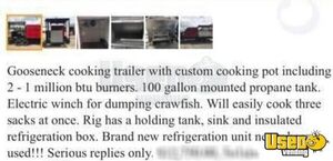 Crawfish Cooking Trailer Concession Trailer 10 Arkansas for Sale