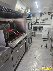 Food Concession Trailer Kitchen Food Trailer Diamond Plated Aluminum Flooring Florida for Sale