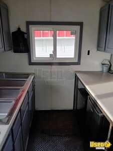 Kitchen Trailer Concession Trailer Diamond Plated Aluminum Flooring Kansas for Sale