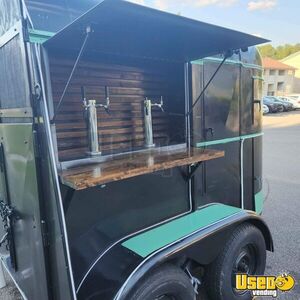 Mobile Bar Trailer Beverage - Coffee Trailer Exterior Customer Counter Alabama for Sale