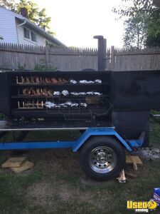 Open Bbq Smoker Trailer Spare Tire Massachusetts for Sale