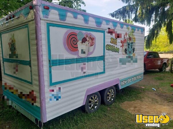 Rolled Ice Cream Trailer Concession Trailer Ohio for Sale