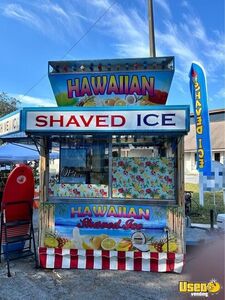 Shaved Ice Trailer Snowball Trailer Concession Window Florida for Sale