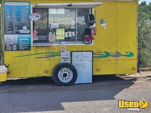 Shaved Iced Concession Trailer Snowball Trailer Air Conditioning Texas for Sale