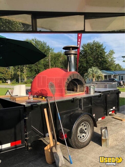 Ready to Work Brick Oven Wood-Fired Pizza Concession Trailer for Sale ...