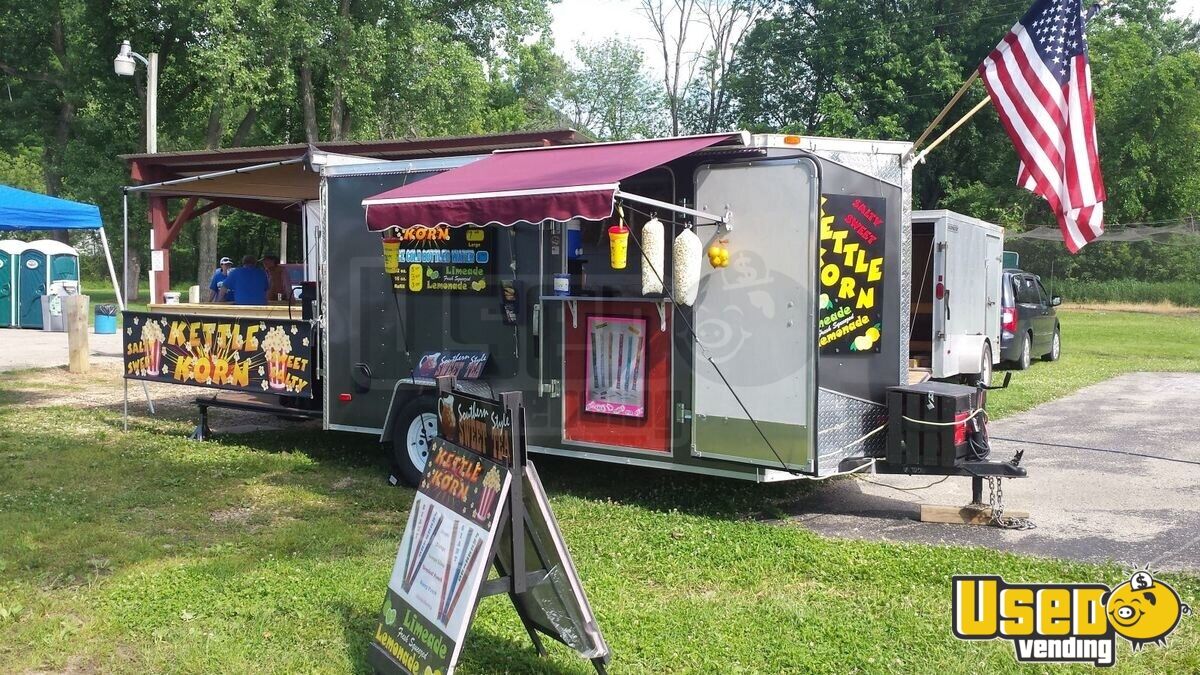 Details About 6 X 12 Food Kettle Corn Concession Trailer For Sale In Wisconsin